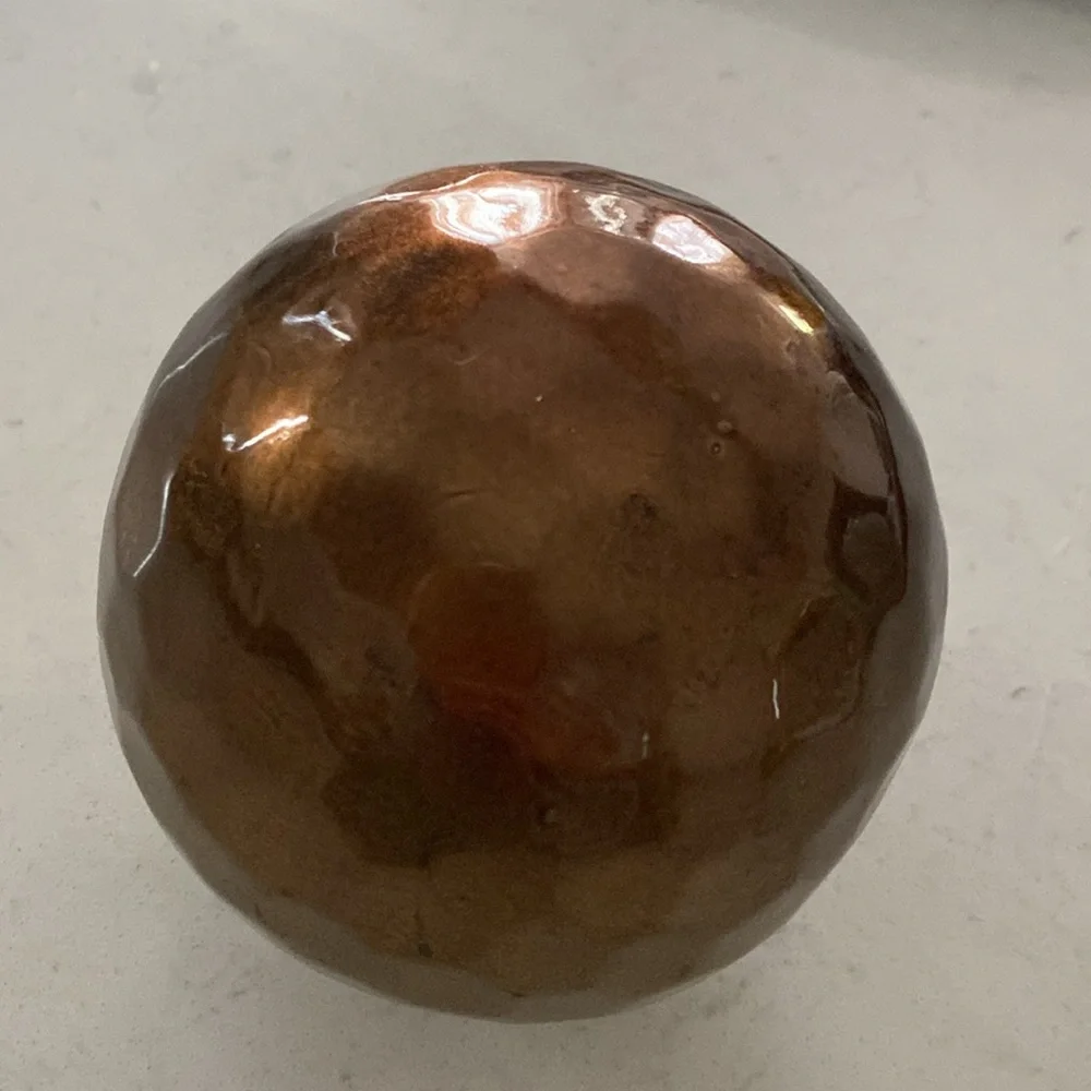 Pier 1 Hammered Copper Decorative Sphere‎